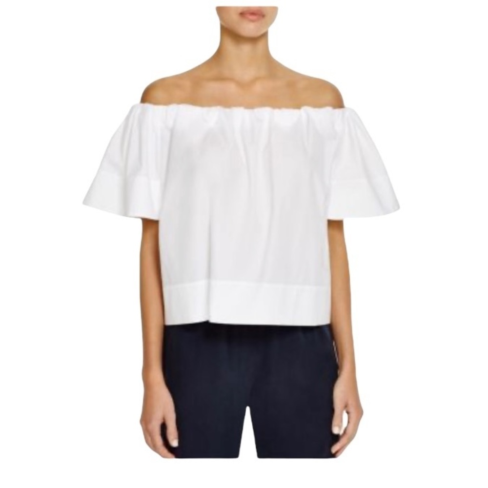 Vince Off shoulder Cotton Blouse